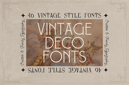 Vintage Decorative Fonts - 46 Fonts, a Font by JumboDesign