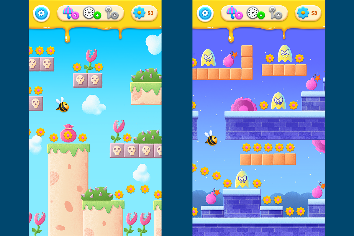 Game UI pack, Bee, an Object Graphic by KartInnka (Photo 11 of 28)