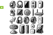 Smart Tech Gadgets Set, an Object Graphic by RT Studio (Thumbnail 1 of 4)