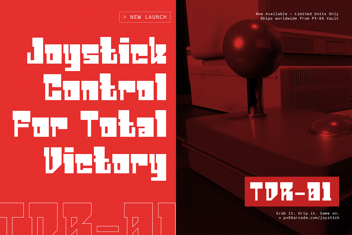 Zero Bots | Techno Retro Display, a Font by gracetype_studio (Photo 8 of 12)