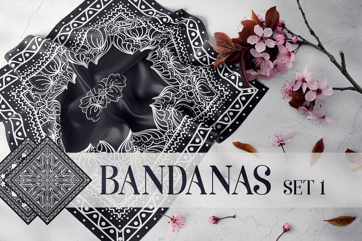 Bandanas Big Bundle of Illustrations, a Decorative Illustration by ilonitta (Photo 2 of 9)