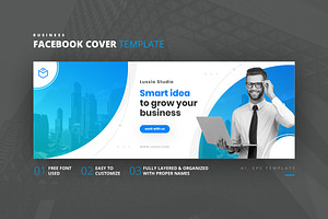 Business Facebook Cover Template