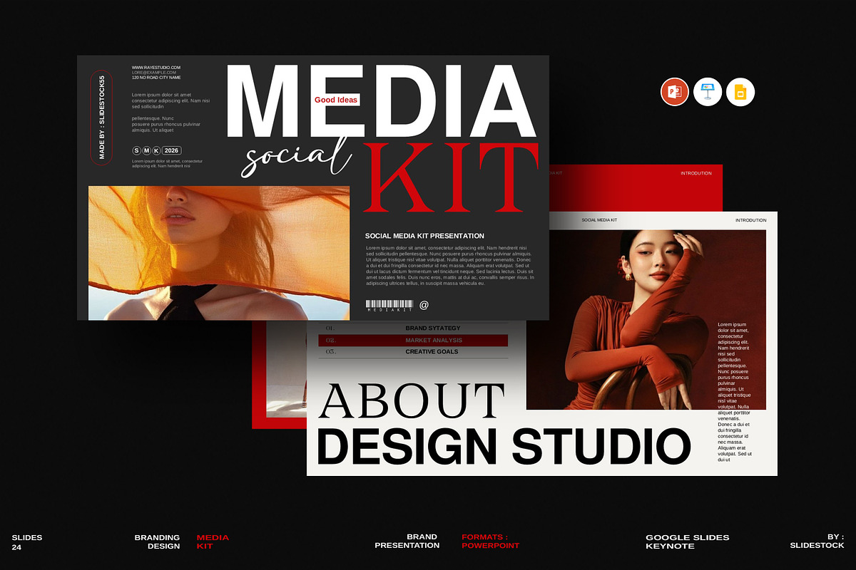 Media Kit Template, a Presentation Template by slidestock55 (Photo 1 of 11)