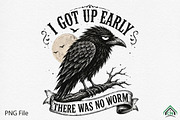 I Got Up Early There Was No Worm PNG, a Seasonal Illustration by Craft Nest (Thumbnail 1 of 5)