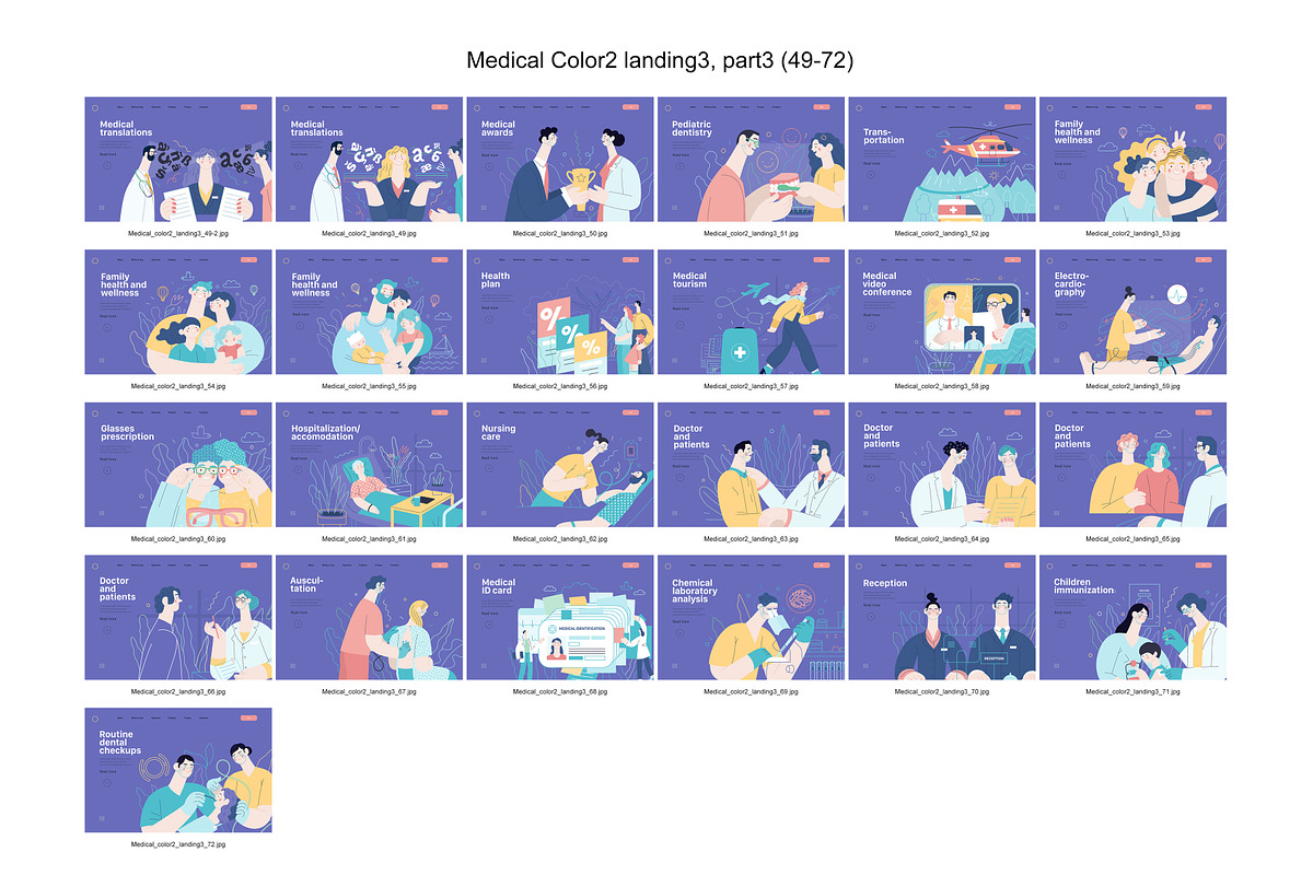 Medical, Part 3, colors 2&4, a Templates & Theme by Grivina's shop (Photo 9 of 19)