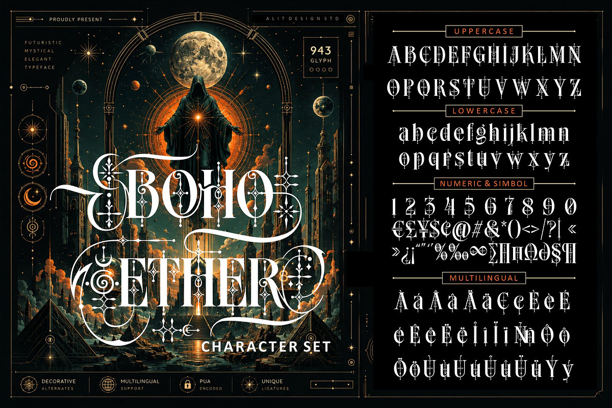 Boho Ether Typeface, a Serif Font by alit design (Photo 11 of 20)