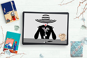 Fashion women. Vogue style set, a Decorative Illustration by Dasha_D (Thumbnail 1 of 6)