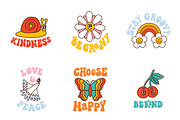 Groovy retro clip art EPS, PNG, SVG, an Object Graphic by Viaireshop (Thumbnail 2 of 7)