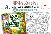 Bold Easy Little Garden Coloring, a Decorative Illustration by Design Station (Thumbnail 1 of 3)