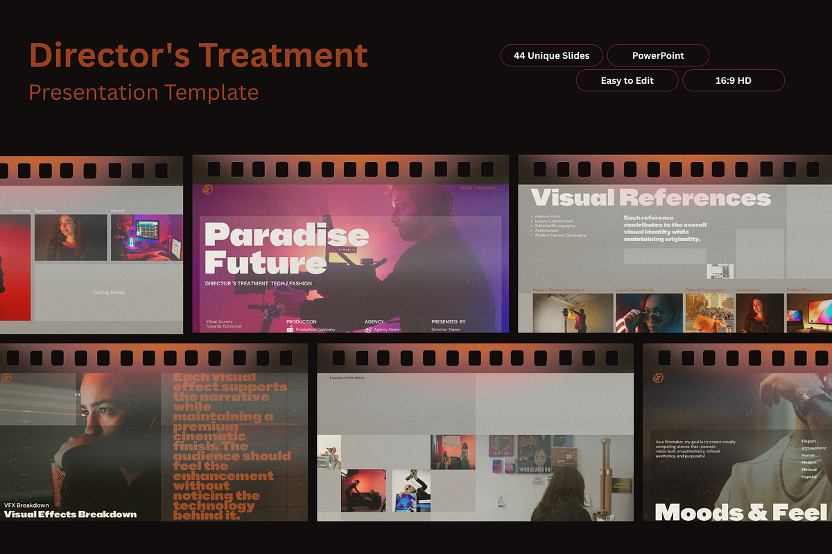 Director's Treatment Presentation., a Presentation Template by Velora Studio (Photo 1 of 9)