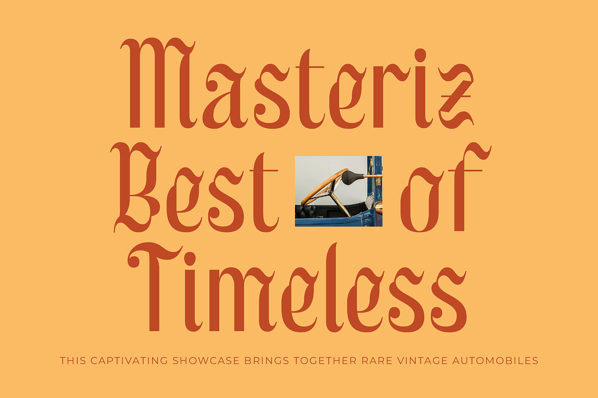 Wadepak Modern Groovy Serif, a Blackletter Font by timelesstype.co (Photo 2 of 15)