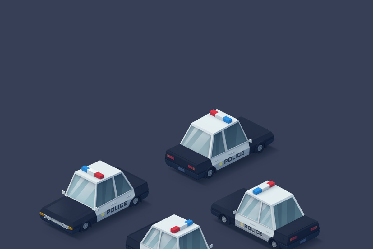 Low Poly 2D Cars, an Object Graphic by Zomorsky (Photo 12 of 16)