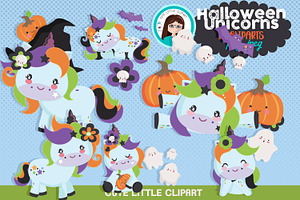 Halloween Unicorn Clipart