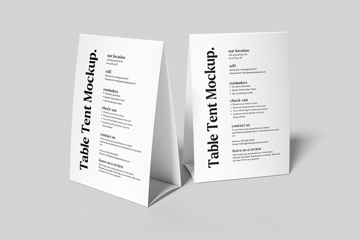 Tablet Tent Mockup, an Advertising Mockup by swsi-studio (Photo 3 of 5)