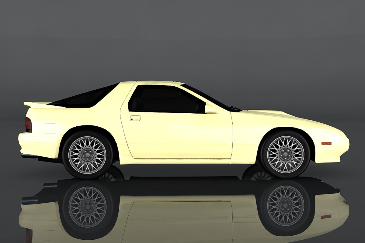 1990 Mazda RX-7, a Cars & Vehicle 3D Model by valtriiu (Photo 4 of 12)