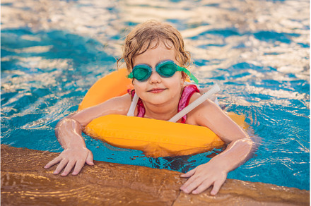 Activities on the pool, girl, a Nature Photo by Elizaveta Galitskaya