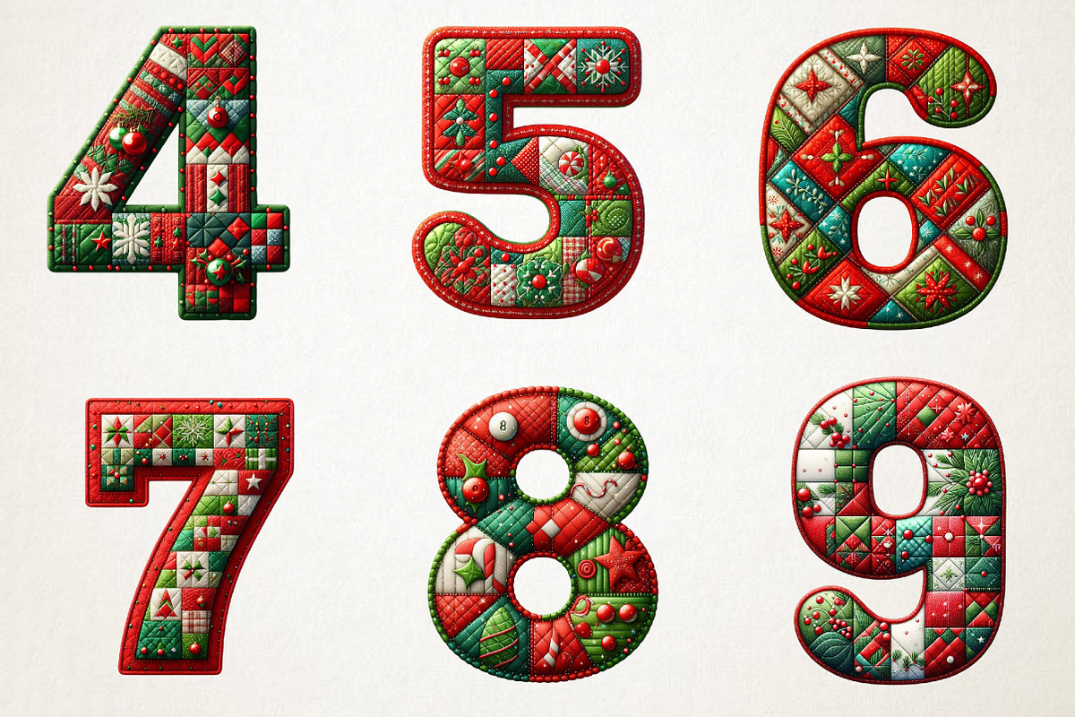 Christmas Patchwork Alphabet, an Illustration by RobertsArt (Photo 7 of 7)
