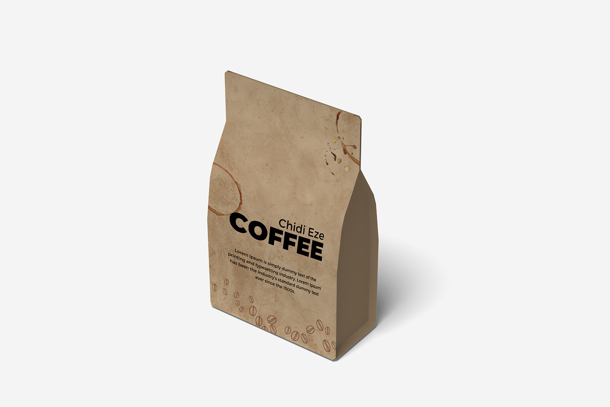 Coffee Pouch Mockup, a Merchandise Mockup by ulfatunnazira (Photo 2 of 6)