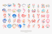 Preppy coastal clipart set, a Decorative Illustration by Patishop Art (Thumbnail 14 of 15)