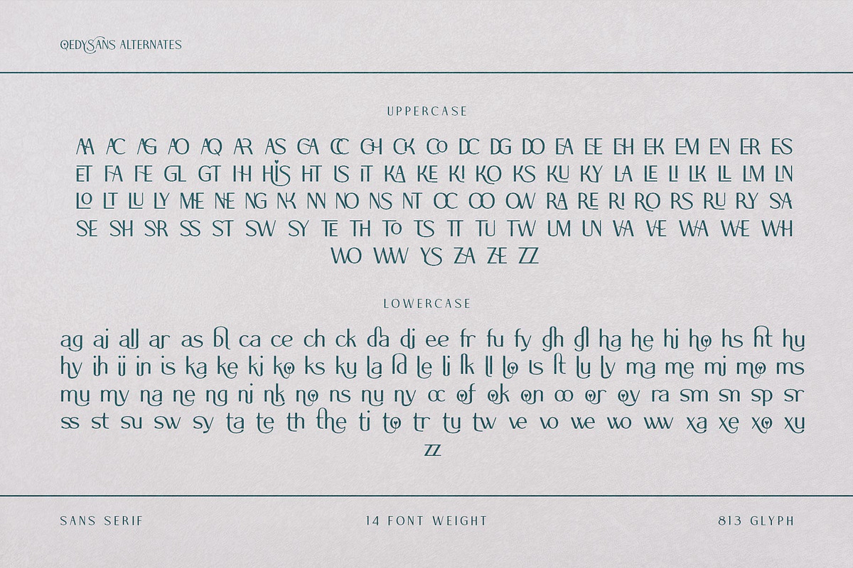 Qedysans Typeface, a Sans Serif Font by alit design (Photo 12 of 15)
