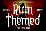 Ruin Themed Logo Game Font, a Font by PutraCetol Studio (Thumbnail 1 of 5)