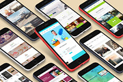 3D iPhone Presentation Mock-Up 23, an iPhone Mockup by Graphicsworld125 (Thumbnail 3 of 10)
