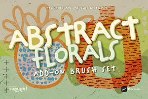 Abstract Florals Procreate Stamps