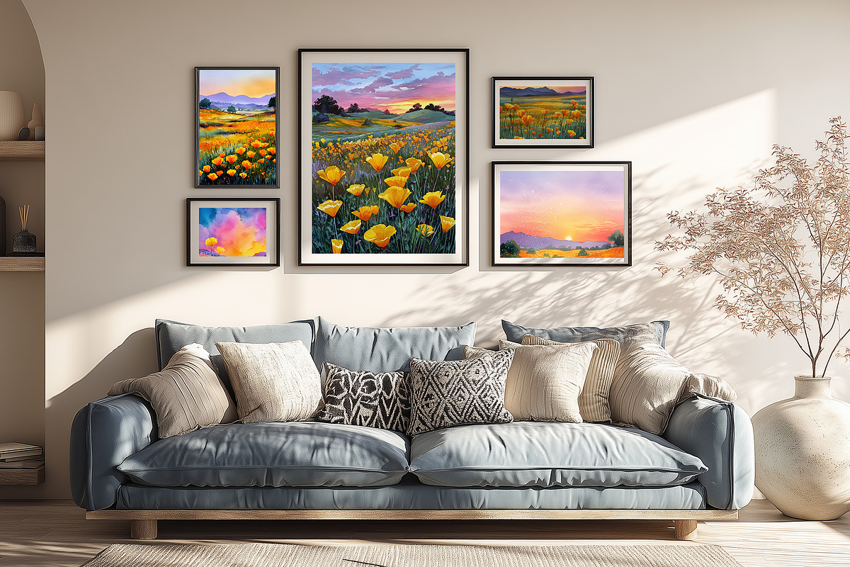 Golden Meadow Art Collection, a Decorative Illustration by Housui Patterns (Photo 11 of 12)