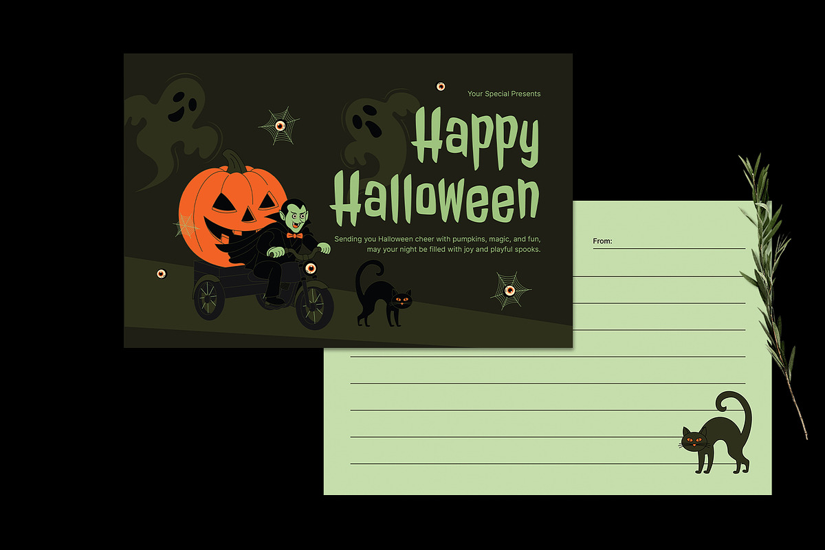 Halloween Spooky Party Greeting Card preview 2