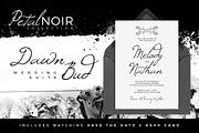 Petal Noir - Wedding Invitation, an Invitation Template by AM Studio (Thumbnail 1 of 2)