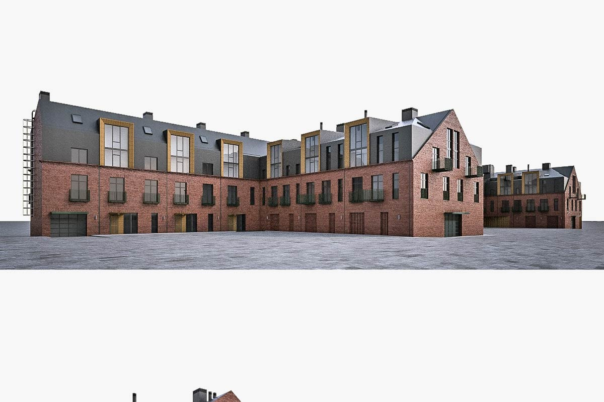 Loft Building Exterior, an Architecture 3D Model by 3DNUTS (Photo 2 of 10)