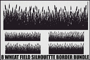 Wheat Field Border Bundle, an Illustration by Designs_River (Thumbnail 1 of 9)