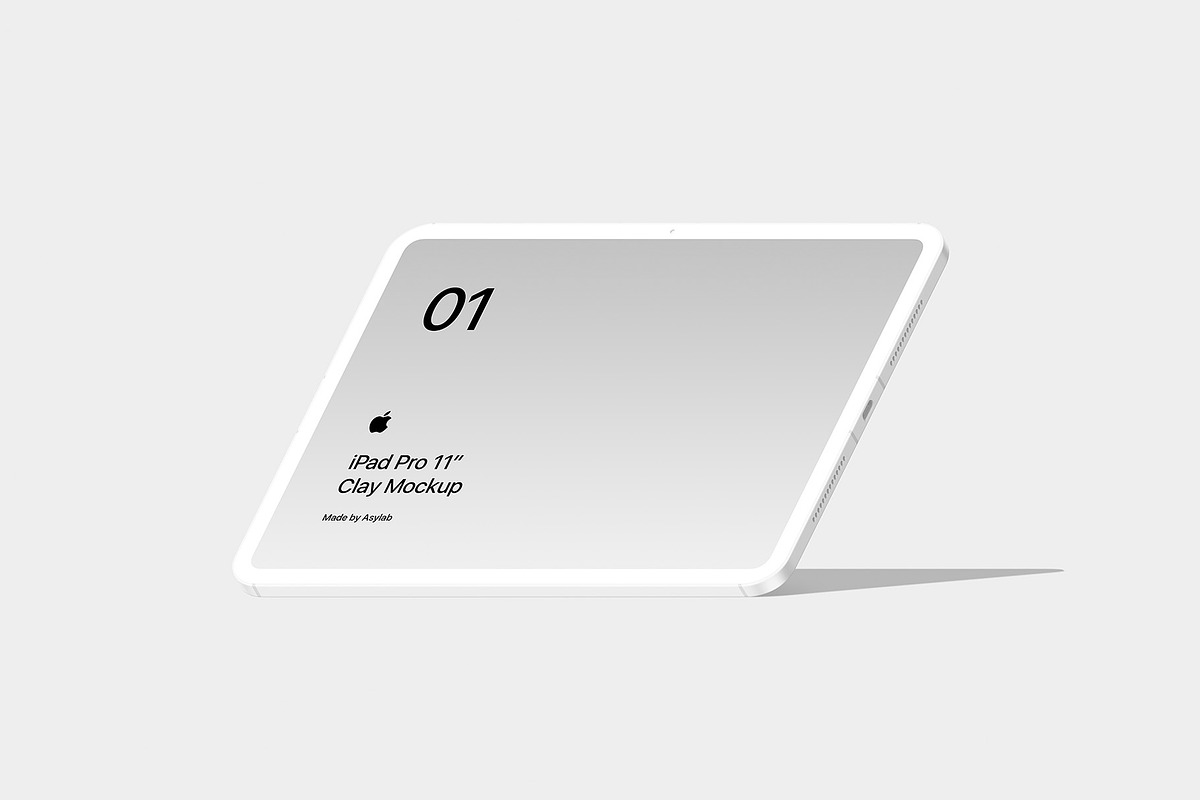 iPad Pro 11 - 21 Clay Mockups, an iPad Mockup by Asylab (Photo 22 of 56)