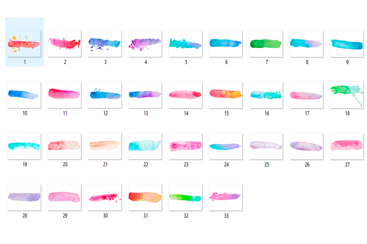 88 Watercolor elements PNG, a Templates & Theme by Ksusha shop (Photo 7 of 7)
