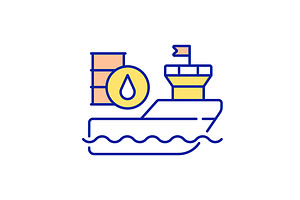 International Freight Shipping Icon