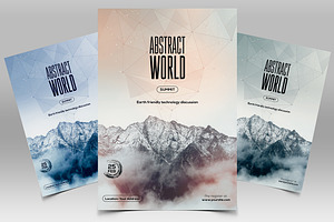 Abstract World PSD Flyer Template