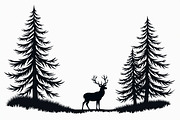 Running Deer Silhouette Set, an Illustration by BIPLOB EXPERT (Thumbnail 6 of 7)