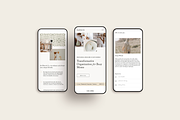 Squarespace Website Template, a Squarespace Template by Peachy Branding (Thumbnail 2 of 9)