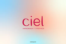 Ciel - poetic handmade typeface