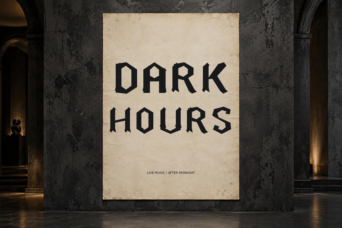 Noctis Vault — Modern Blackletter, a Blackletter Font by Colorsfav (Photo 8 of 11)