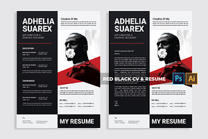 Red Black CV & Resume