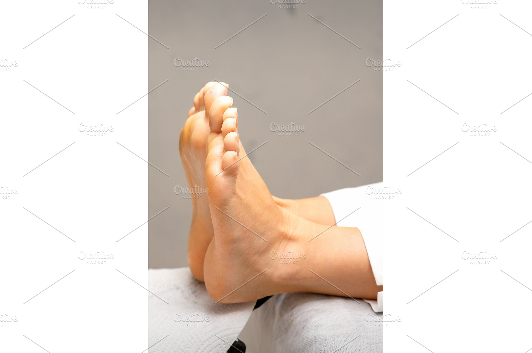 Beautiful feet with during pedicure, a Beauty & Fashion Photo by okskukuruza