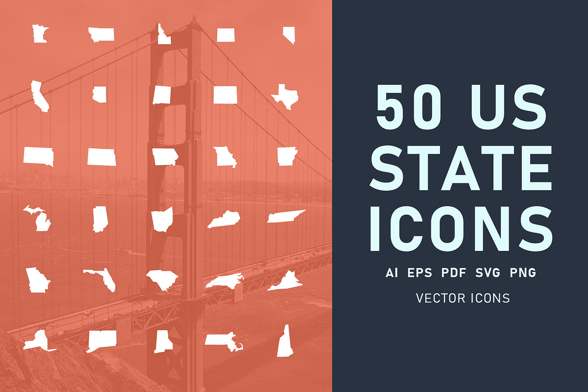 50 US States Icons, an Icon by Likewise Design Co. (Photo 1 of 4)