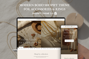 Orivelle Boho Jewelry Shopify Theme, a Shopify Template by AtelierDuVow