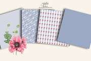 Pink poppies paper, an Illustration by patriziamoscone (Thumbnail 4 of 4)