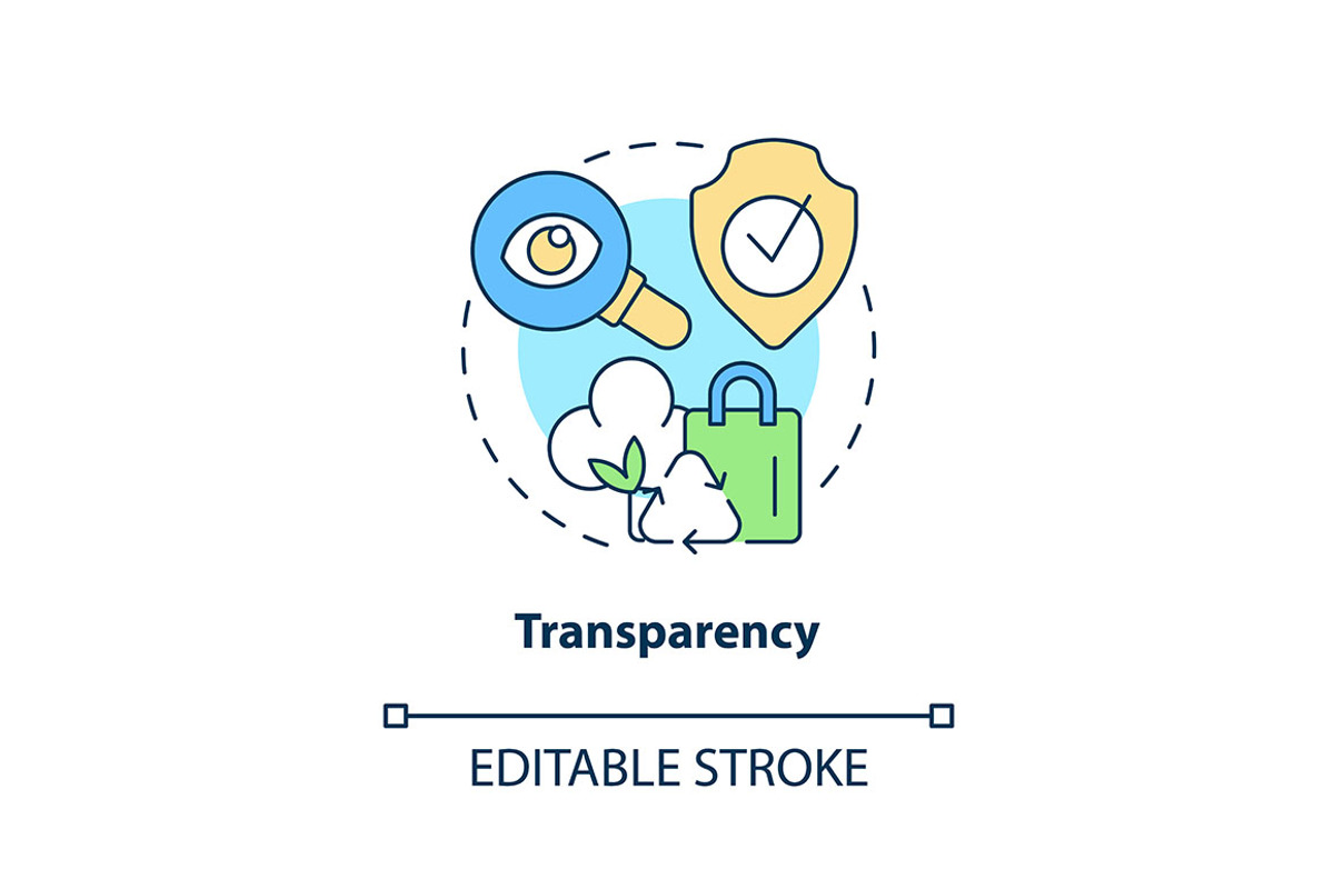 Transparency concept icon, an Outline Icon by IMG Visuals