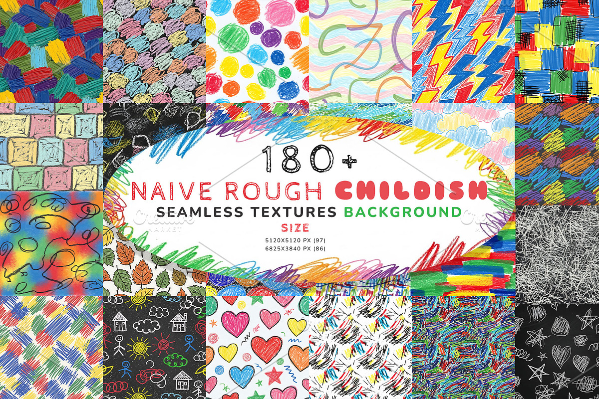 Naive Rough Childish Textures, a Texture Illustration by Shahjahangdb1 (Photo 1 of 6)