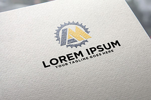 Gear Automotive AM letter logo, a Branding & Logo Template by REDVY CREATIVE