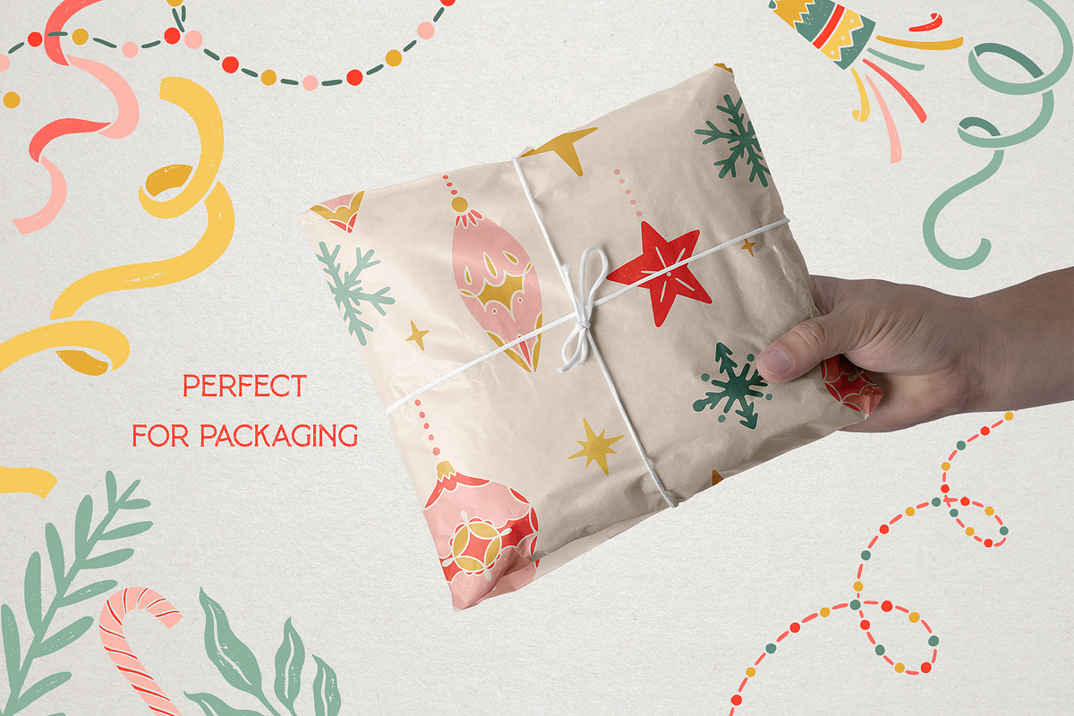 Christmas Retro collection., a Decorative Illustration by ElenKoss (Photo 11 of 15)