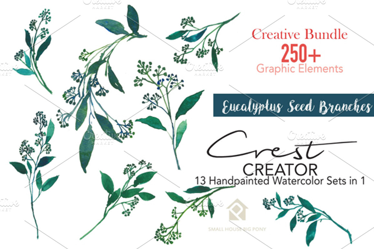 Crest Creator - Creative Bundle Set, an Illustration by SmallHouseBigPony (Photo 20 of 23)